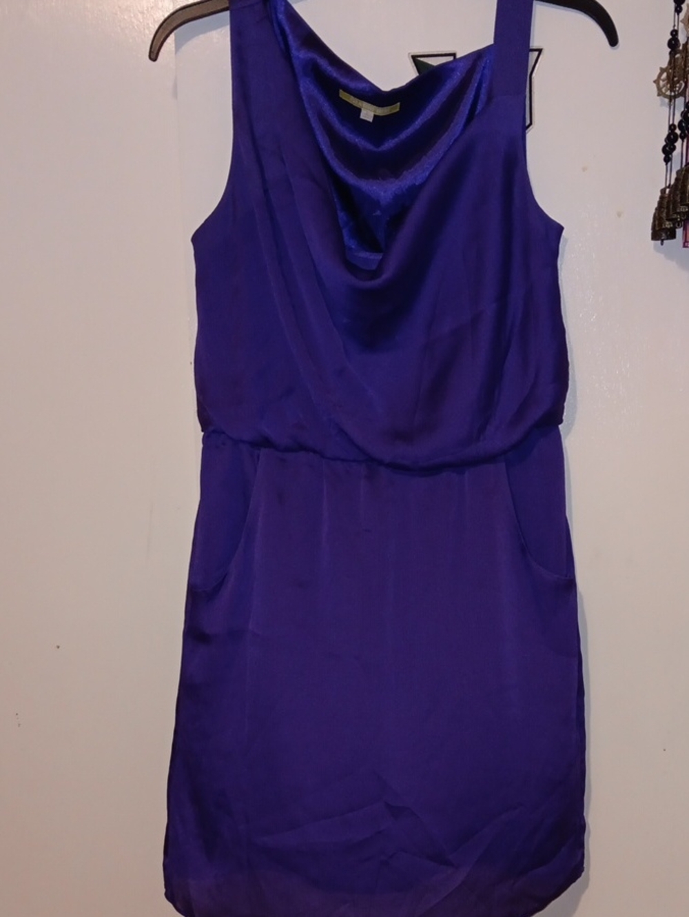 Gianni Bini Royal Purple Cowl Neck Sleeveless Dress